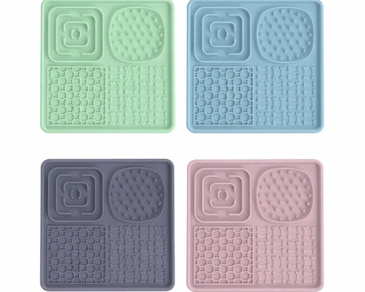 Tapis de léchage avec ventouses